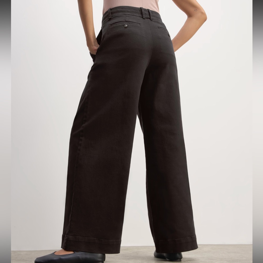 Everlane Wide Leg Crop Trousers | Size 6 - Picture 11 of 12